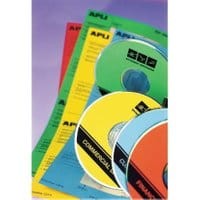 Etykiety na płyty APLI AP10294 CD/DVD nieprzeźroczyste 100ark.