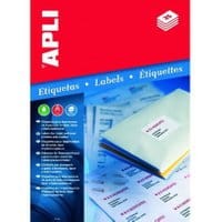 Etykiety uniwersalne APLI AP1280 105x148mm białe 100ark.