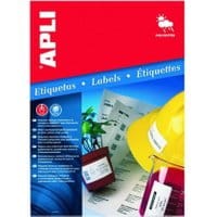Etykiety poliestrowe wodoodporne APLI AP1227 105x148mm białe 20ark.
