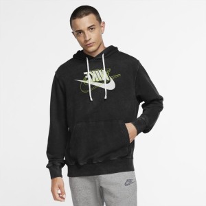Męska bluza z kapturem z dzianiny Nike Sportswear - Czerń