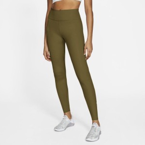Damskie legginsy ześrednim stanem Nike One Luxe - Zieleń