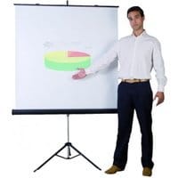 Ekran projekcyjny na trójnogu BI-OFFICE 1520x1520mm