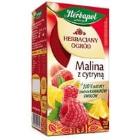 Herbata ekspresowa HERBAPOL Herbaciany Ogród Malinowa z cytryną 20szt.