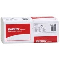 Ręcznik papierowy w składce Z-Z KATRIN 36200 1 warstwowy biały 4000szt.