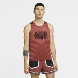 Męska koszulka bez rękawów do biegania Nike Dri-FIT Rise 365 Wild Run - Czerwony