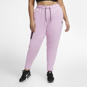 Spodnie damskie Nike Sportswear Tech Fleece (duże rozmiary) - Różowy