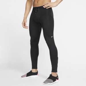 Męskie legginsy do biegania Nike Power - Czerń