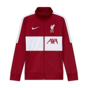 Dresowa bluza piłkarska dla dużych dzieci Liverpool FC - Czerwony