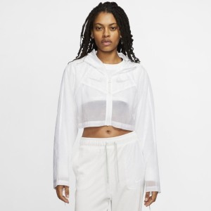Damska kurtka z tkaniny Nike Sportswear - Biel