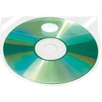 Kieszeń samoprzylepna Q-CONNECT na 2 płyty CD/DVD 10szt.