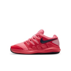 Buty do tenisa dla małych/dużych dzieci NikeCourt Jr. Vapor X - Czerwony