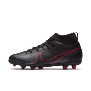 Korki piłkarskie na różne nawierzchnie dla małych/dużych dzieci Nike Jr. Mercurial Superfly 7 Club MG - Czerń