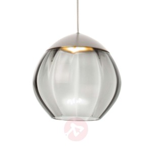 Szklany klosz - lampa wisząca LED Soft czarna 11cm
