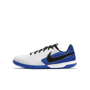 Halowe buty piłkarskie dla małych/dużych dzieci Nike Jr. Tiempo Legend 8 Academy IC - Biel