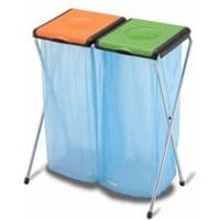 Stojak na worki na śmieci podwójny