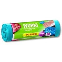 Worki LDPE do selektywnej zbiórki odpadów niebieskie 10szt.