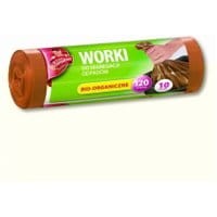 Worki LDPE do selektywnej zbiórki odpadów brązowe 10szt.