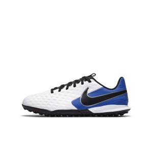Korki piłkarskie na sztuczną nawierzchnię typu turf dla małych/dużych dzieci Nike Jr. Tiempo Legend 8 Academy TF - Biel