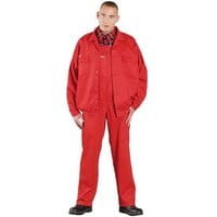Ubranie robocze REIS Oliwier bluza + ogrodniczki czerwone