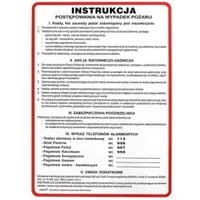 Instrukcja postępowania na wypadek pożaru