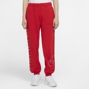 Damskie spodnie z dzianiny Nike Sportswear NSW - Czerwony