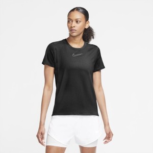 Damska koszulka z krótkim rękawem do biegania Nike City Sleek - Czerń