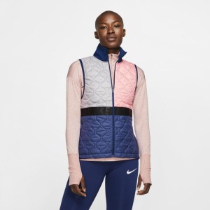 Damski bezrękawnik do biegania Nike AeroLayer - Różowy