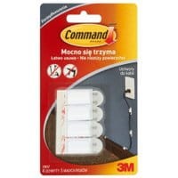 Uchwyt do kabli 3M COMMAND średni, biały 4szt.