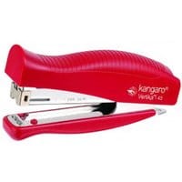 Zszywacz KANGARO Vertika C-THRU do 30 kartek czerwony