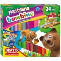 Plastelina Bambino St.Majewski 24 kolory + podkładka