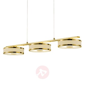 Lampa wisząca LED Agento, mosiądz, 3-punktowa