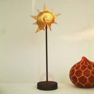 Atrakcyjna lampa stołowa STERNSCHNECKE GOLD