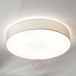 Pasteri – biała lampa sufitowa z tkaniny, 76 cm