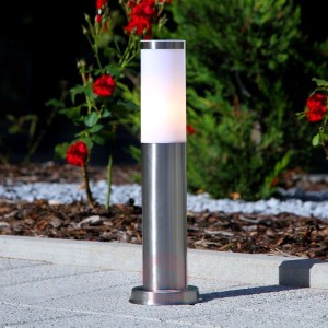 Lampa na cokół Choras ze stali szlachetnej