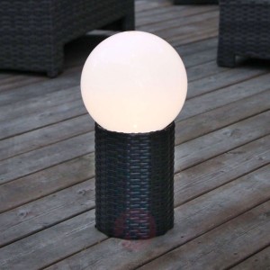 Solarna kula LED Lug z cokołem, Ø 15 cm