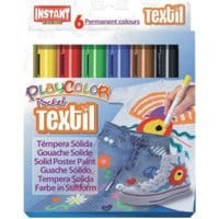 Farby w sztyfcie Instant Playcolor textil 6 kolorów