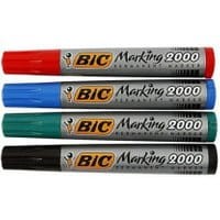 Marker permanentny BIC okrągły komplet 4szt.