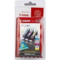Tusz CANON CLI-521C/M/Y Multipack (3x9ml) błękitny, purpurowy, żółty