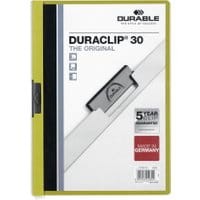 Skoroszyt zaciskowy DURABLE DURACLIP 1-30 zielony 25szt.