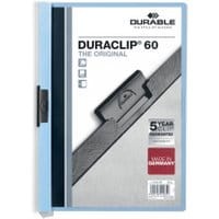 Skoroszyt zaciskowy DURABLE DURACLIP 1-60 niebieski 25szt.