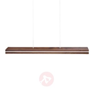 HerzBlut Dana lampa wisząca orzech nikiel 90cm