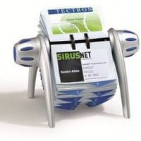 Wizytownik obrotowy DURABLE Visifix Flip na 400 wizytówek srebrny