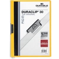 Skoroszyt zaciskowy DURABLE DURACLIP 1-30 żółty 25szt.