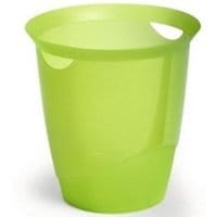 Kosz na śmieci DURABLE Trend bezbarwny zielony 16l