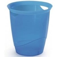 Kosz na śmieci DURABLE Trend bezbarwny niebieski 16l