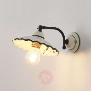 Piękna ceramiczna lampa ścienna PAPAVERI