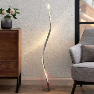 Lindby Criostal lampa stojąca LED ze zmianą barw