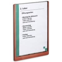 Tabliczka przydrzwiowa DURABLE Click Sign 210x297mm czerwona