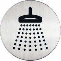 Tabliczka DURABLE Picto "Prysznic" okrągła