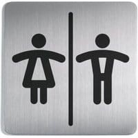 Tabliczka DURABLE Picto "Toaleta damska i męska" kwadratowa